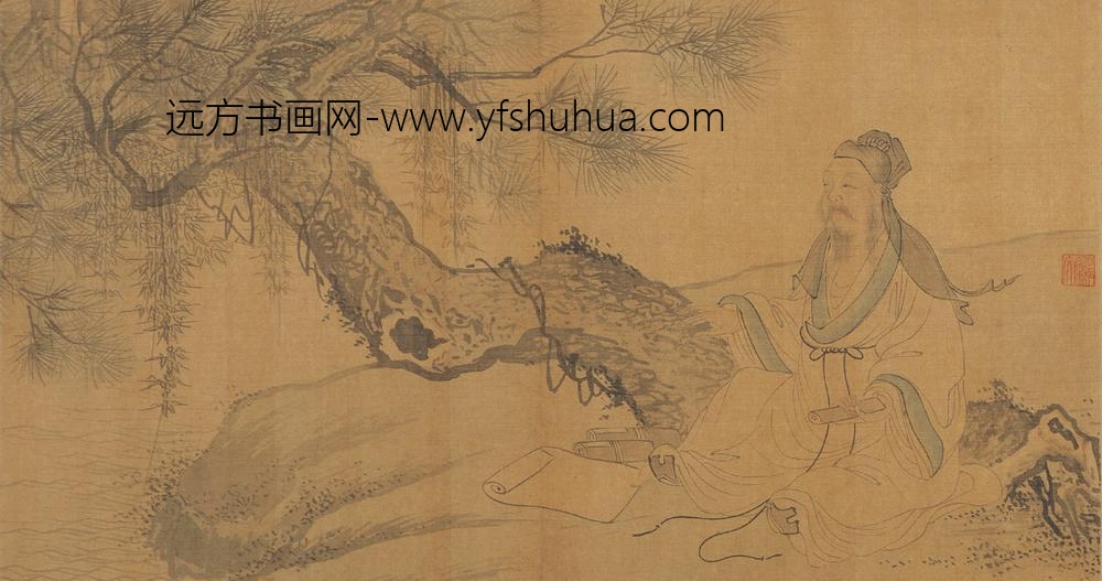 吴伟_人物四段卷_