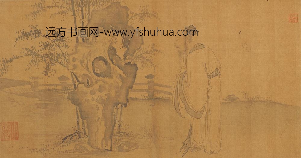 吴伟_人物四段卷_