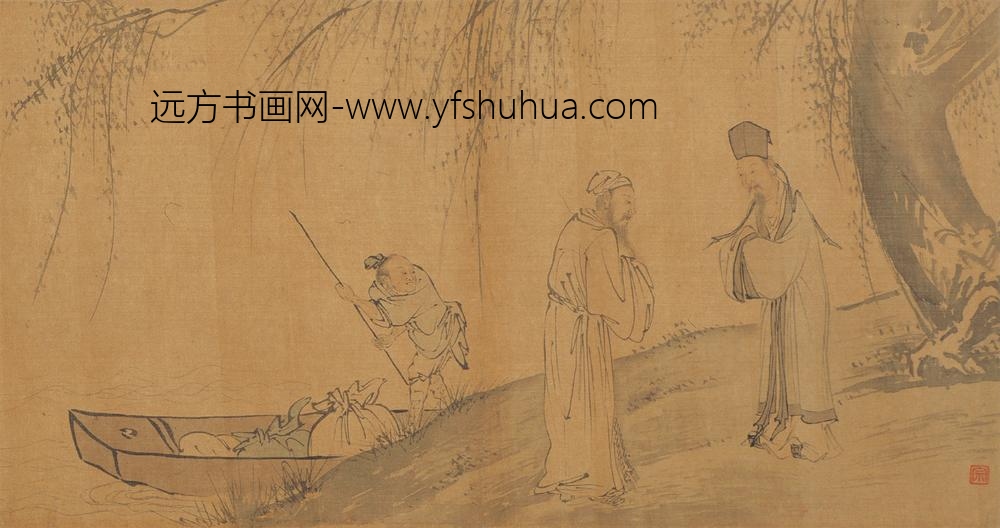 吴伟_人物四段卷_