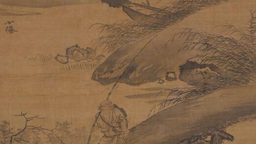 吴伟 秋江归渔图轴.jpg