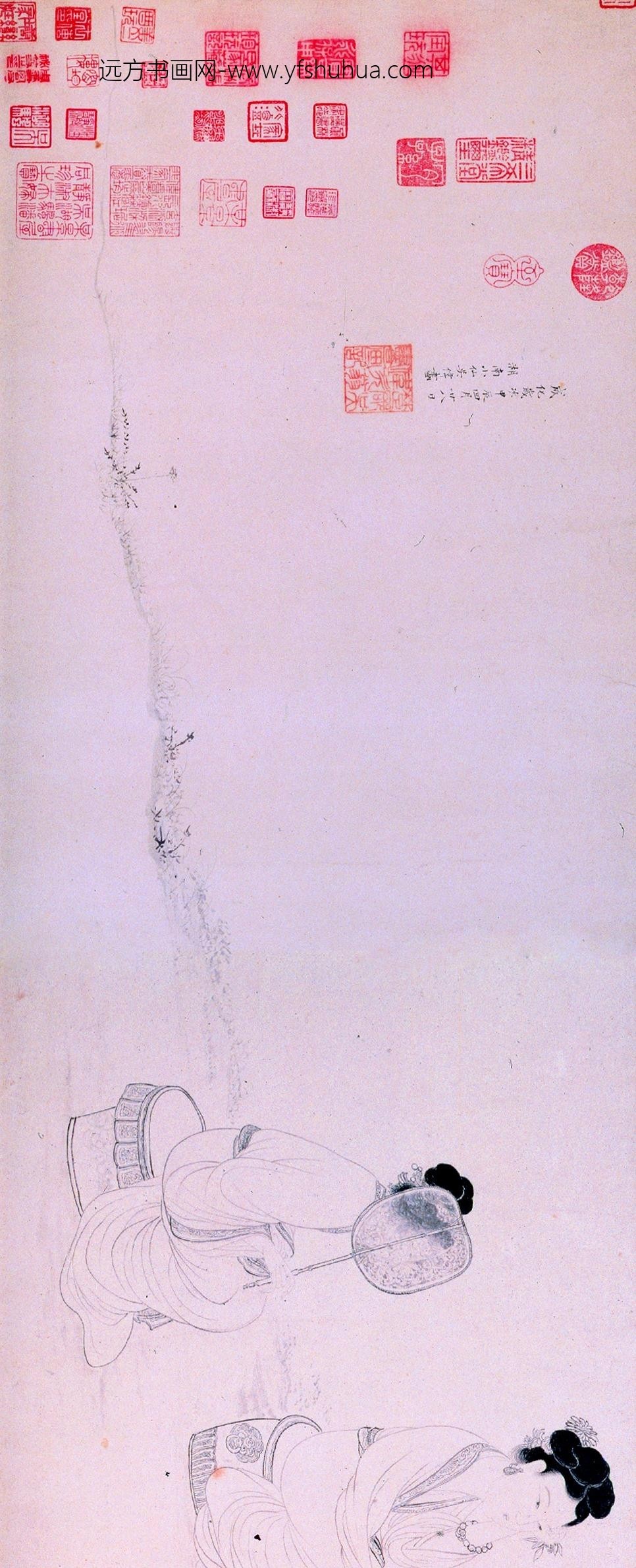 吴伟_铁笛图卷_