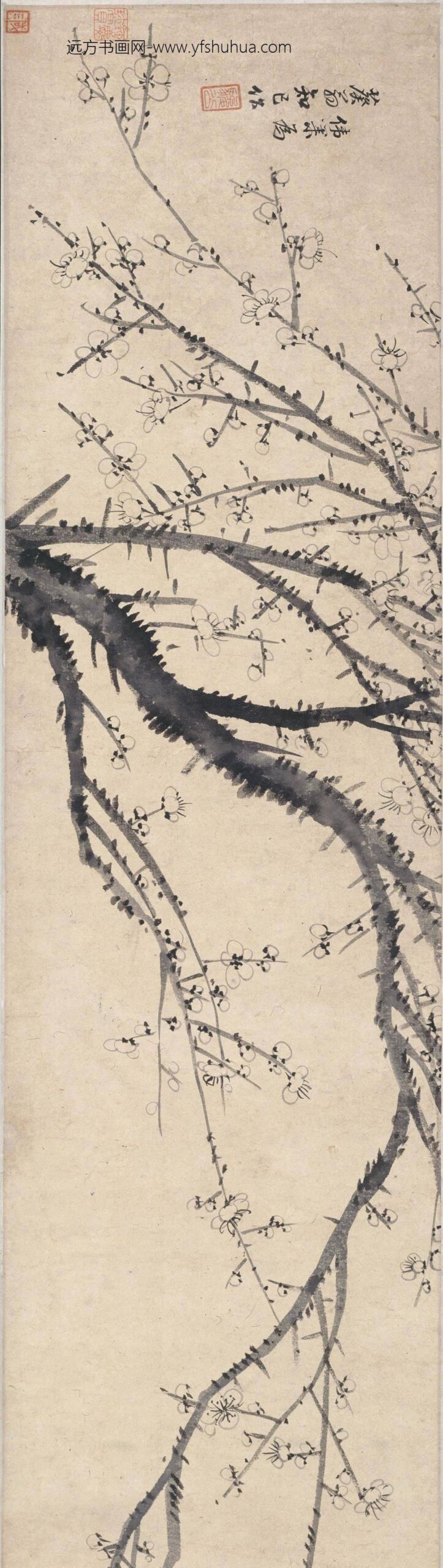 吴伟业_墨梅图卷_