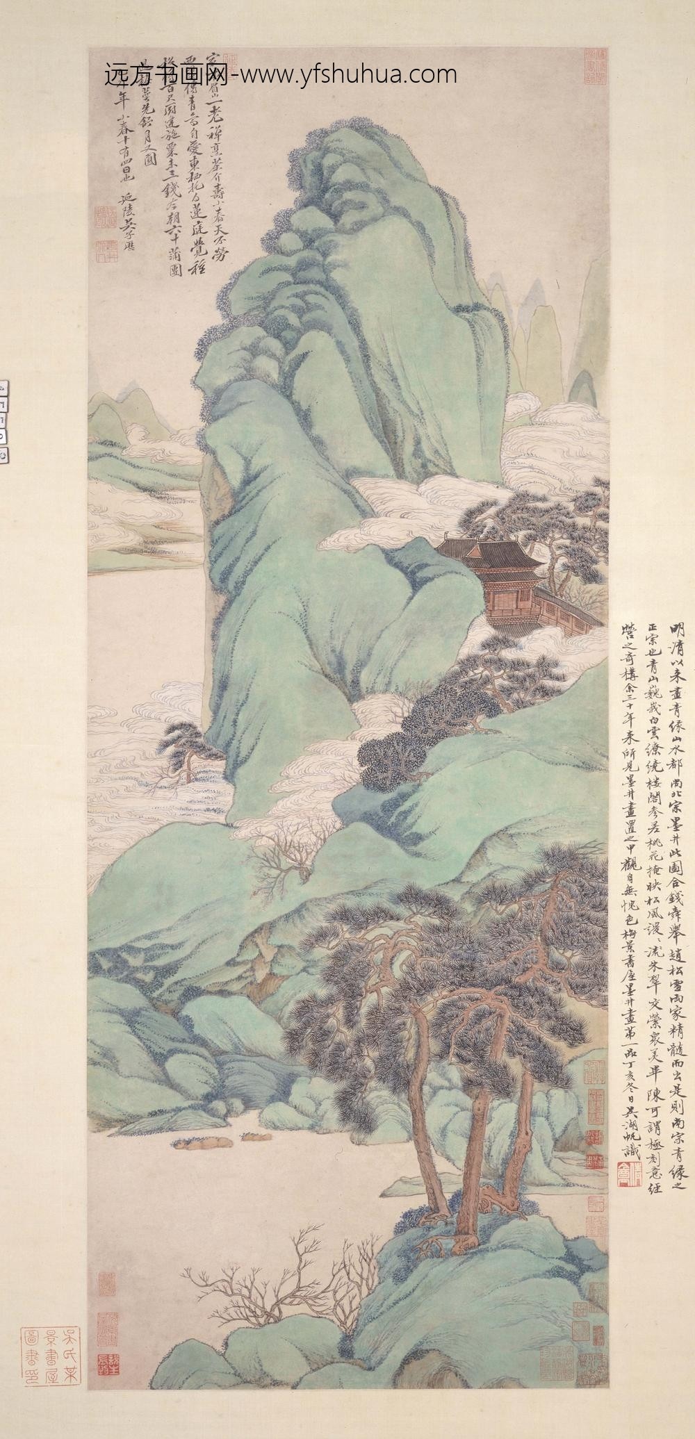 吴历_仙山楼阁图轴