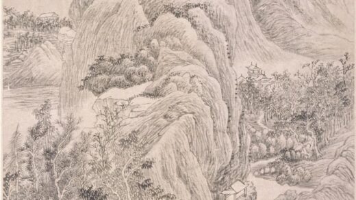 吴历 山村深隐图轴.jpg