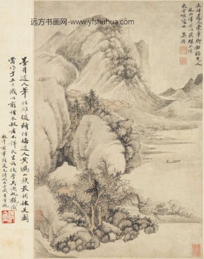 吴历 风雨归舟图轴.jpg