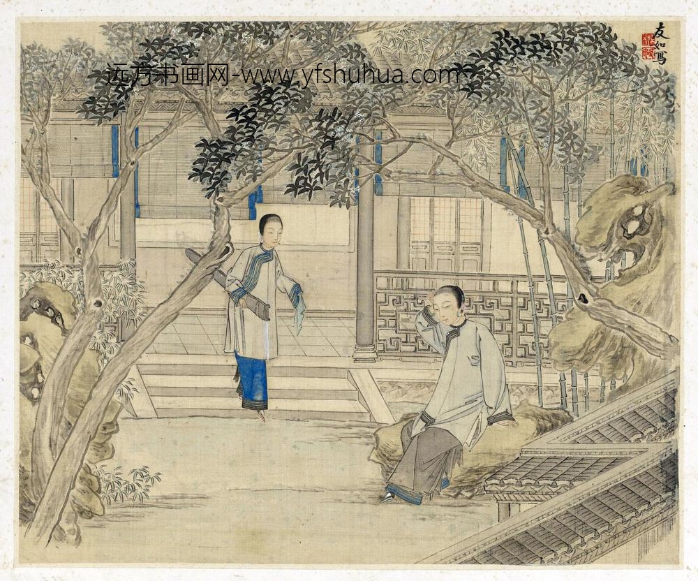 吴嘉猷_仕女册_