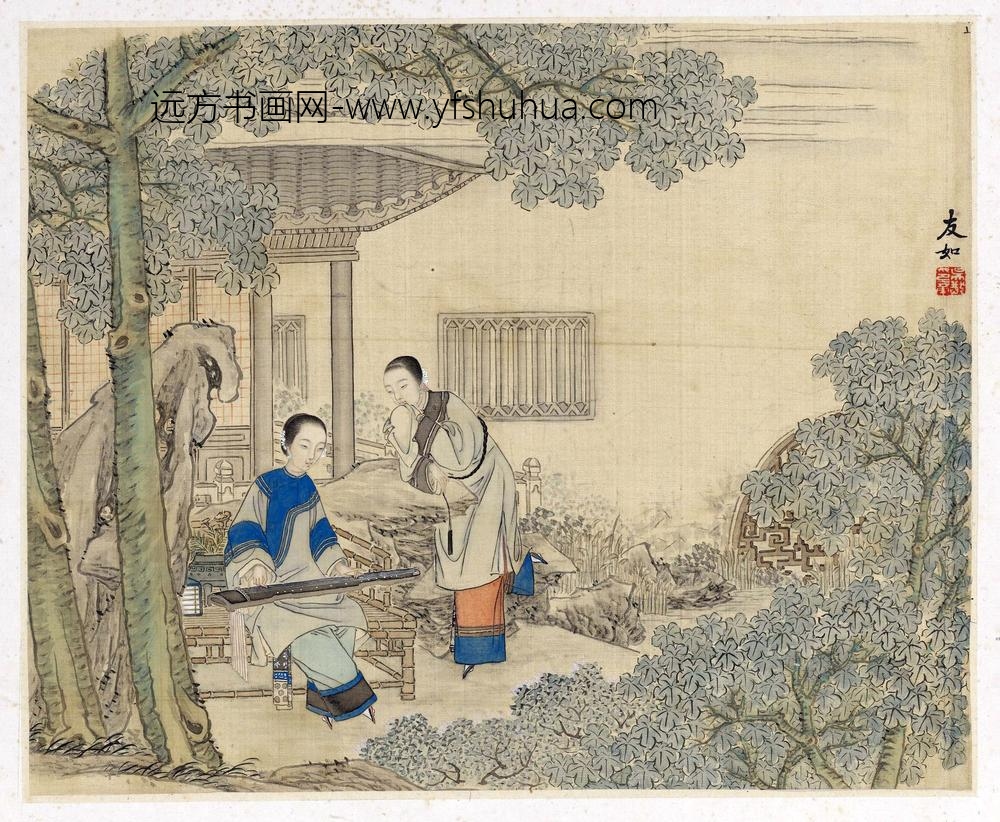 吴嘉猷_仕女册_