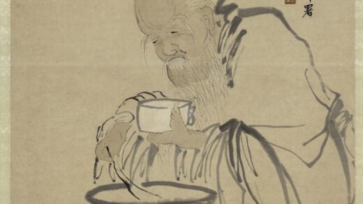 吴大澂（澄） 南极仙翁图轴.jpg