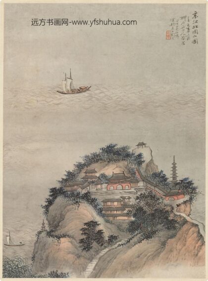 吴庆云 京江北固山图轴.jpg