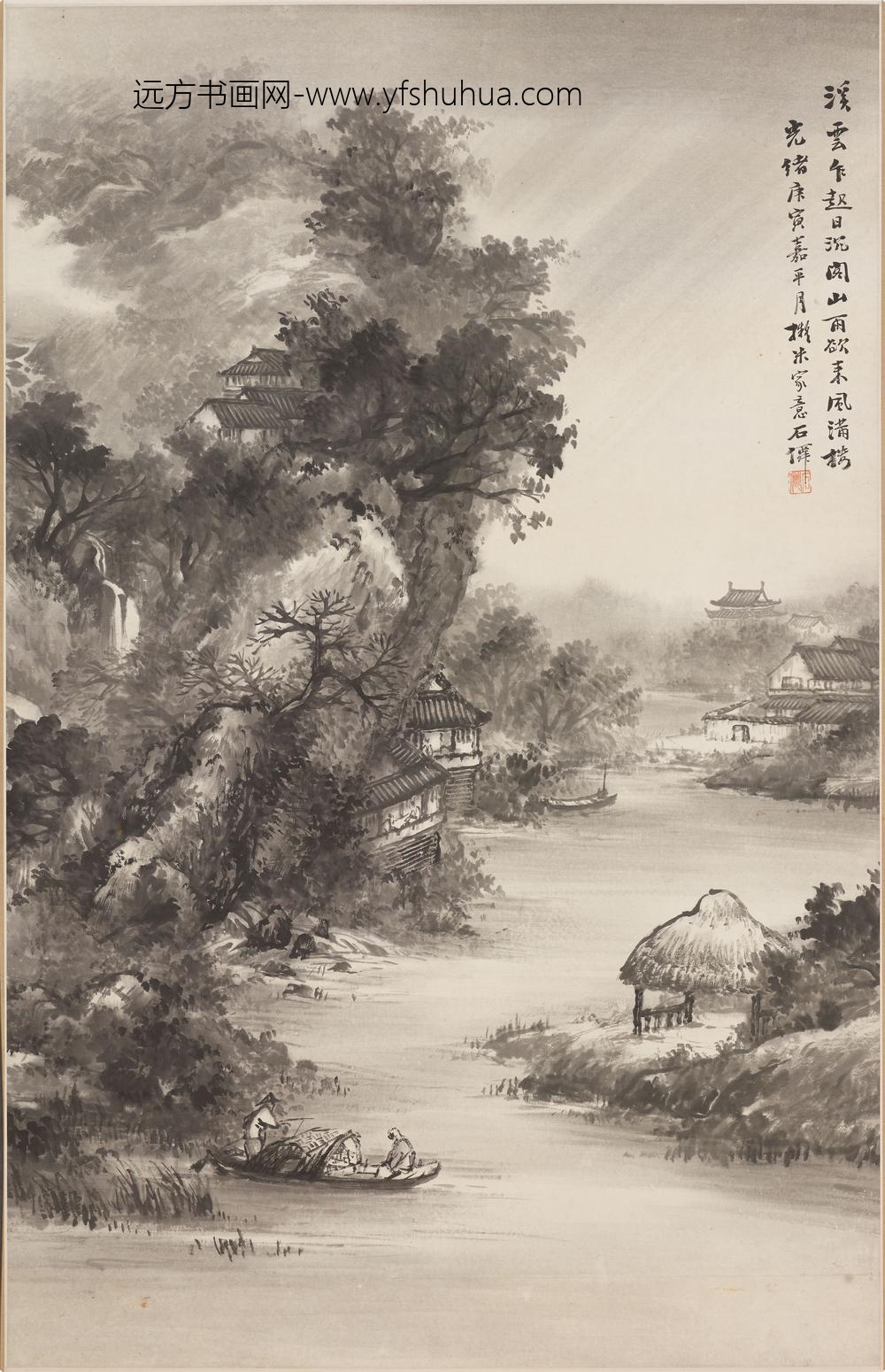 吴庆云_山雨欲来图轴