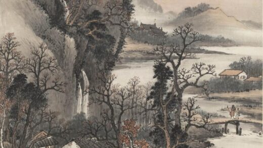 吴庆云 秋山夕照图轴 1.jpg