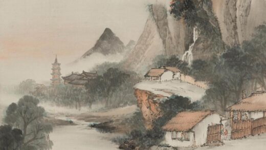 吴庆云 秋山夕照图轴 2.jpg