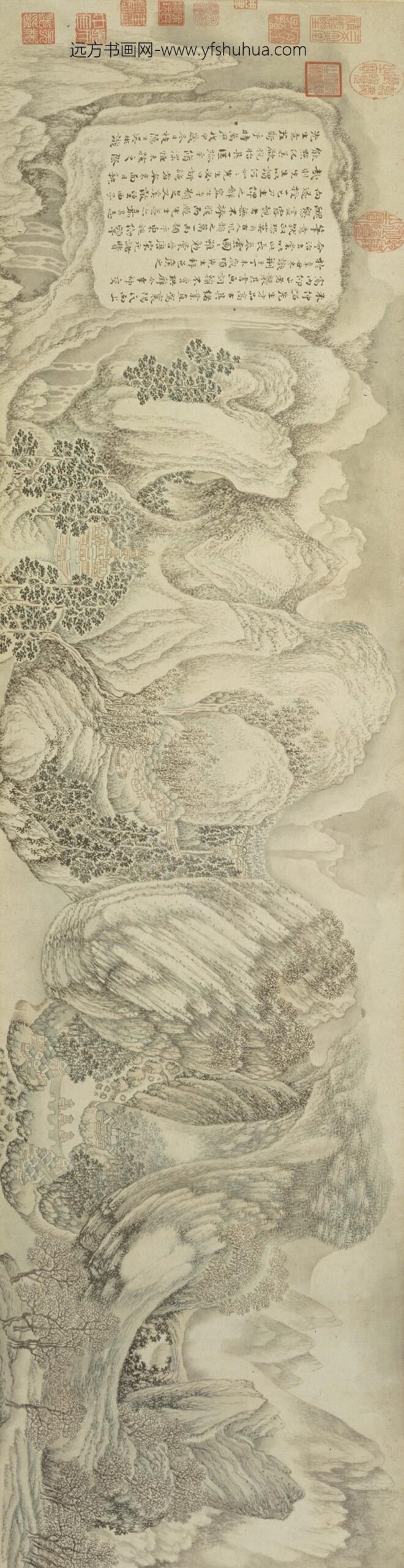 吴彬_山阴道上图卷_