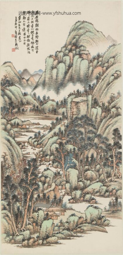 吴徵（吴待秋） 杨载诗意图轴.jpg