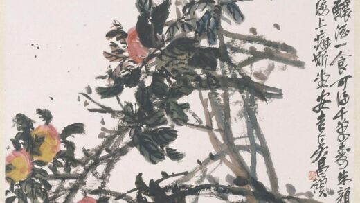 吴昌硕 蟠桃轴.jpg