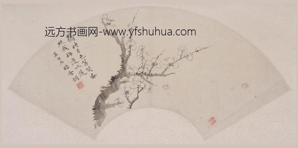 吴湖帆_梅花扇页