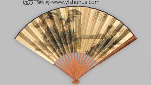 吴湖帆 袁励凖书画成扇.jpg