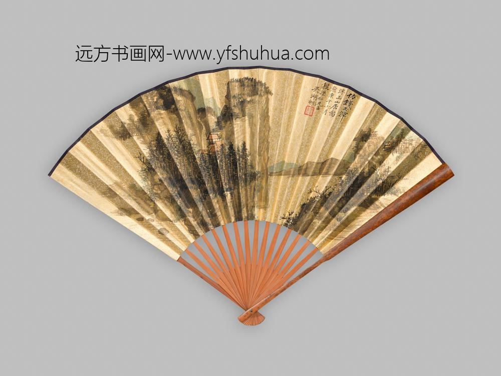 吴湖帆_袁励凖书画成扇