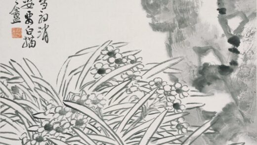 吴滔 水仙图轴.jpg