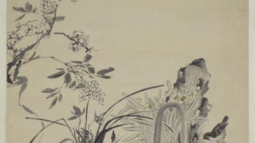 吴熙载（让之） 等合作岁朝图轴.jpg