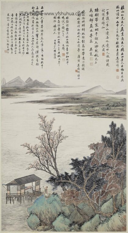 吴谷祥（吴榖祥） 临石田青绿山水轴.jpg