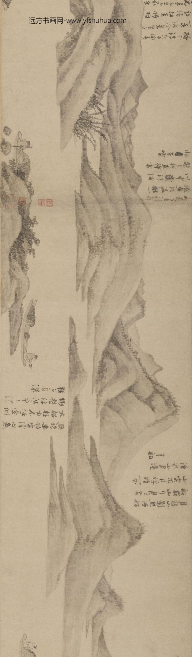 吴镇_渔父图卷_