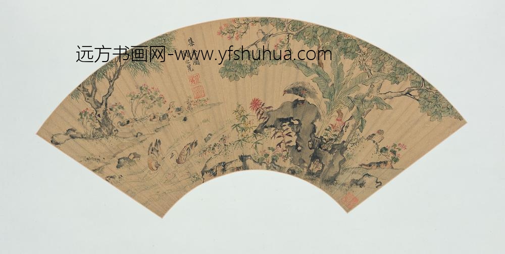 周之冕_花鸟扇册-