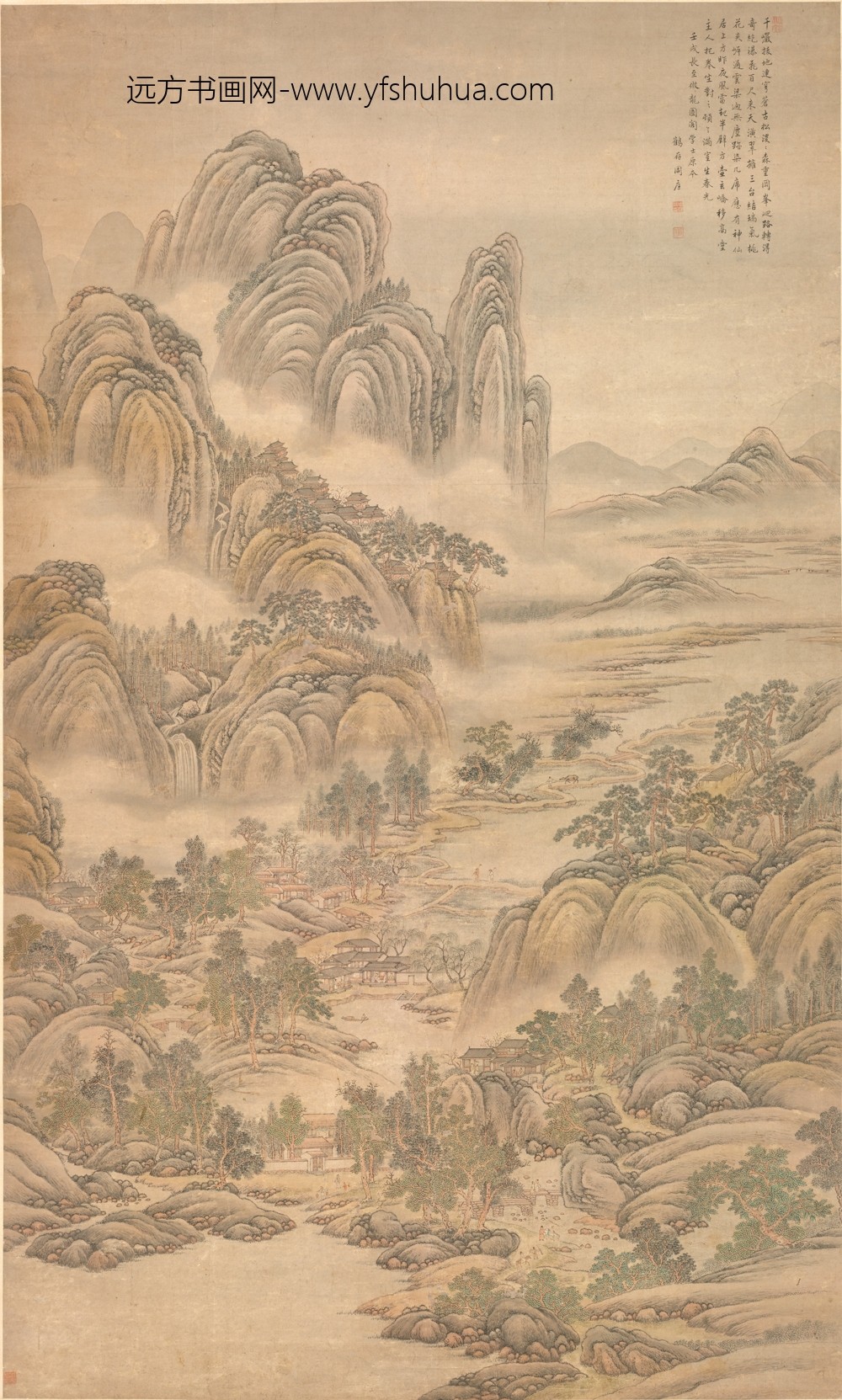 周庭_山水图轴-