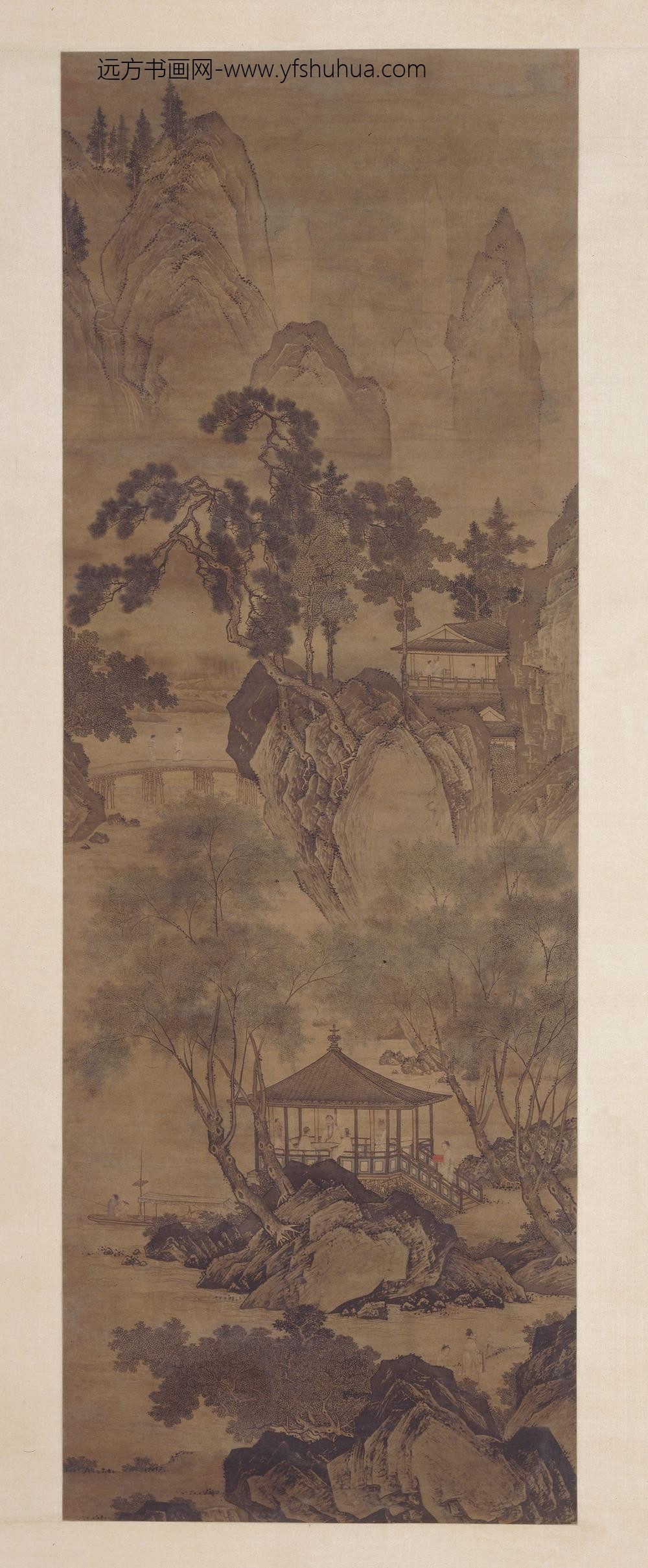 周臣_亭林消夏图轴