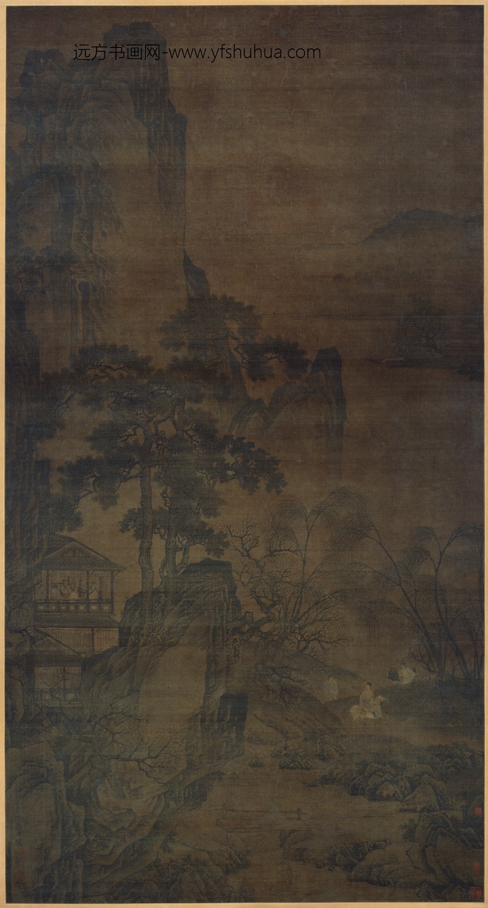 周臣_春山游踪图轴