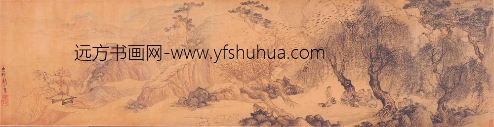 周臣_春游闲眺图卷