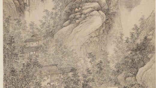 周颢 携琴访友图轴.jpg