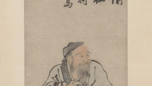 唐寅 伯虎 东方朔像轴.jpg