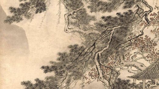 唐寅 伯虎 东篱赏菊图轴.jpg