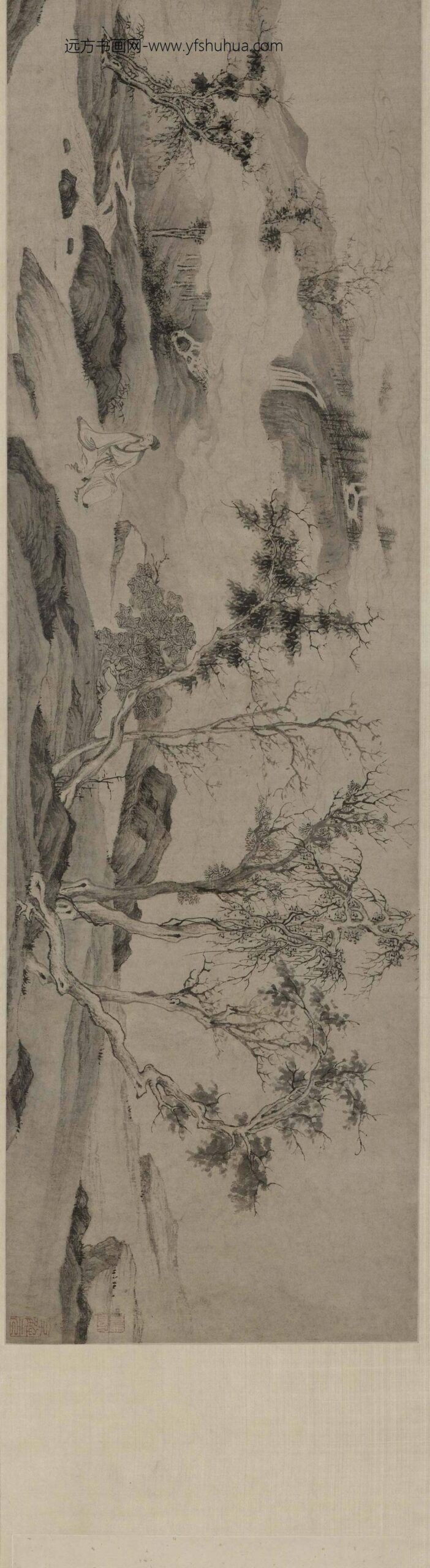 唐寅-伯虎_仇英云槎像合卷_