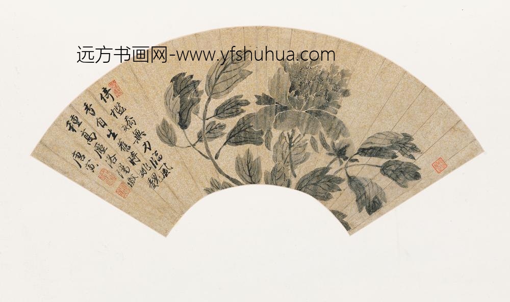 唐寅-伯虎_山水花卉扇册