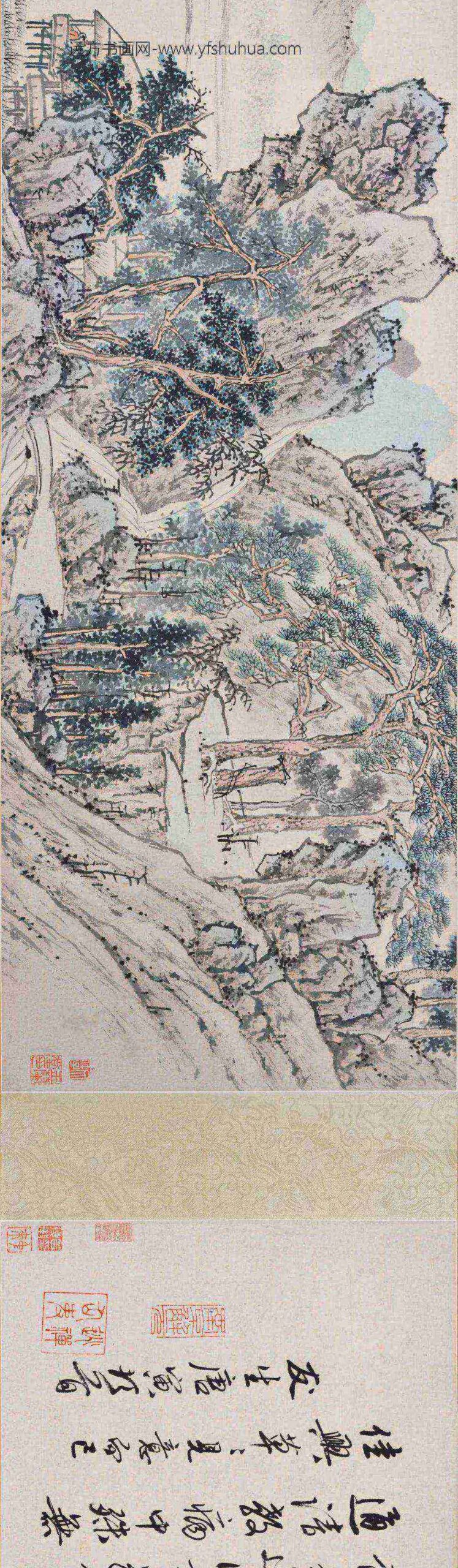 唐寅-伯虎_文徴明赠西洲诗画合卷_