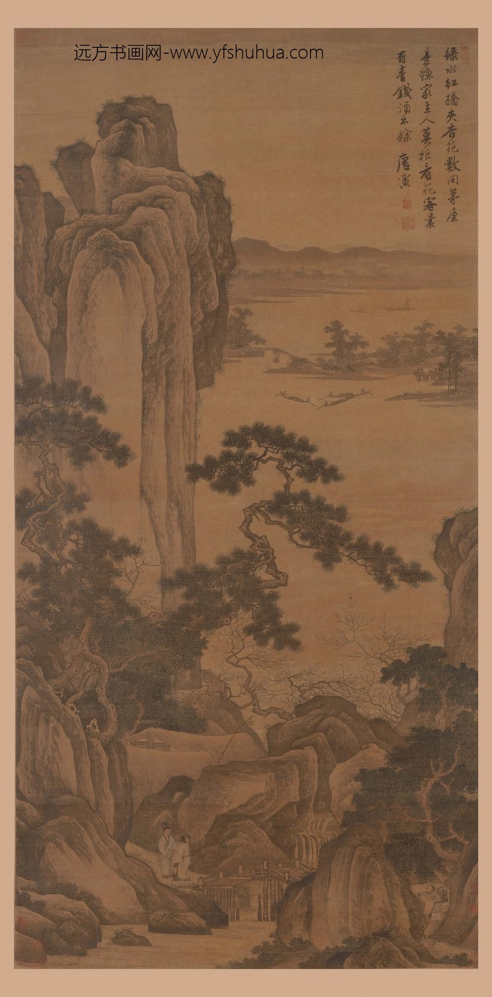 唐寅-伯虎_杏花仙馆图轴