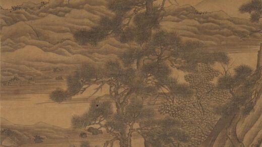 唐寅 伯虎 松阴诗会图轴.jpg