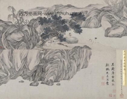 唐寅 伯虎 款鹤图卷.jpg