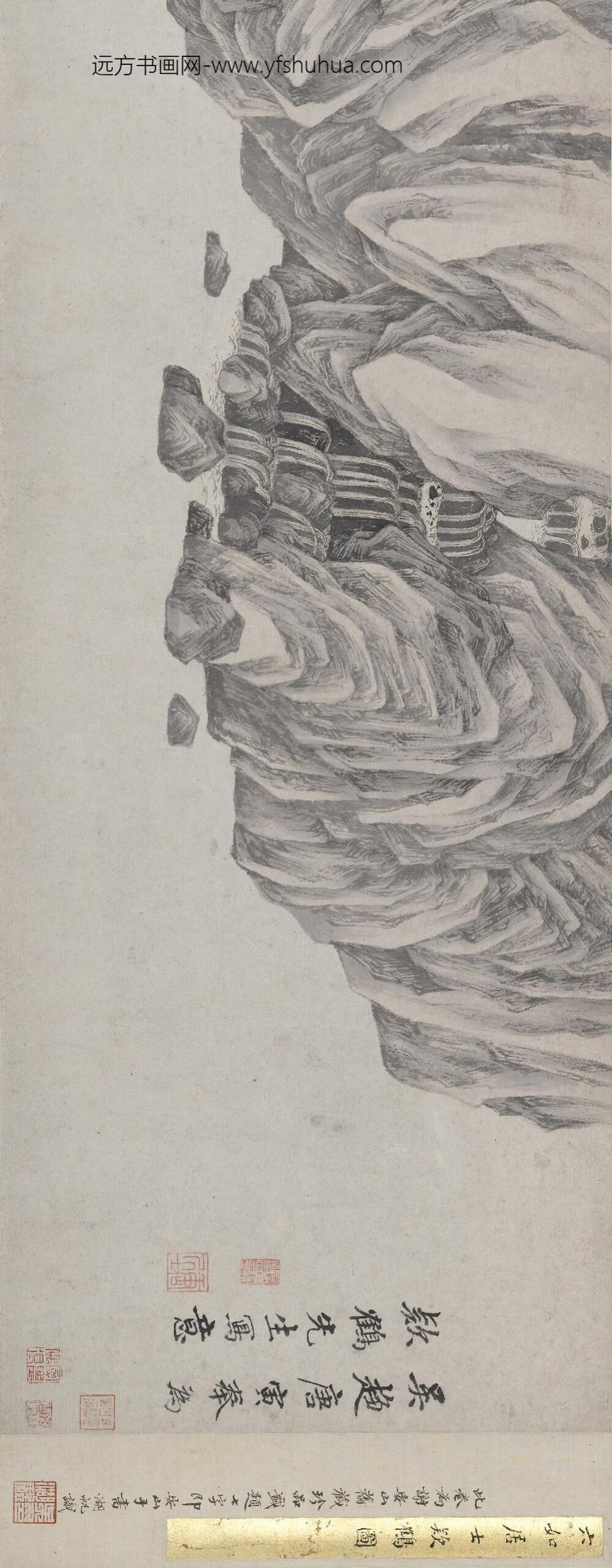 唐寅-伯虎_款鹤图卷_