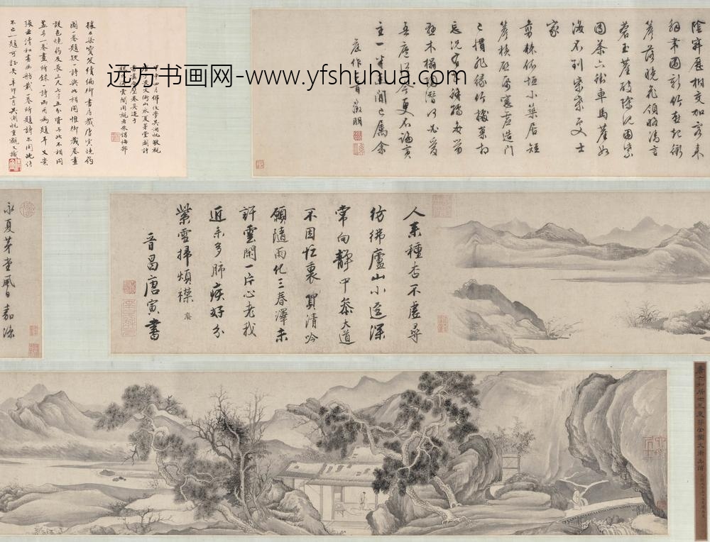 唐寅-伯虎_永夏茅堂图卷