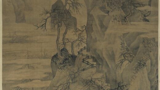 唐寅 伯虎 秋山行旅图轴.jpg