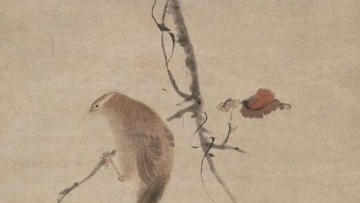 图片 华喦 《红叶画眉图》轴 纸本设色 纵115cm 横47.jpg