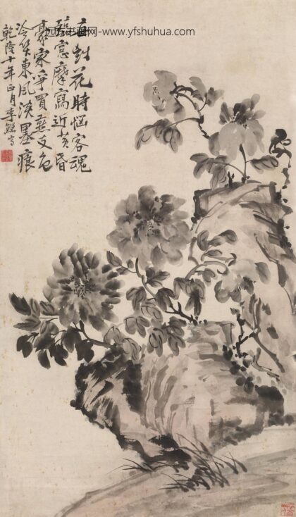 图片 李鱓 《牡丹图》轴 纸本水墨 纵 95cm 横 53.jpg