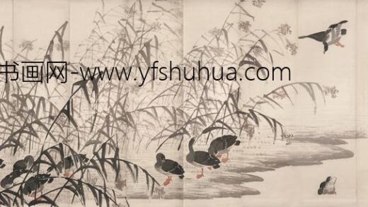 图片 边寿民 《芦汀翔集》 纸本设色 十二屏纵 194.jpg