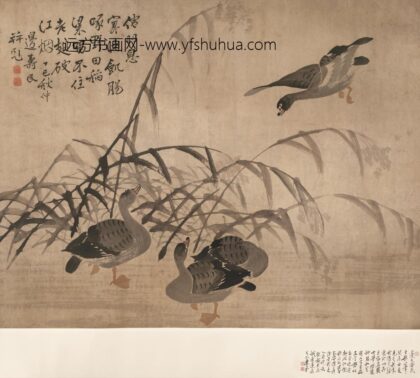 图片 边寿民 《芦雁图》轴 纸本设色 纵 120cm 横 152cm 1.jpg