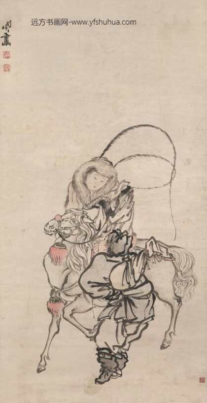 图片 闵贞 《昭君出塞图》轴 纸本设色 纵 116cm 横 59 1.jpg