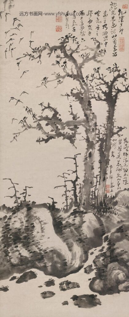 图片 高凤翰 《枯树寒鸦图》轴 纸本水墨 纵 111cm 横45.jpg