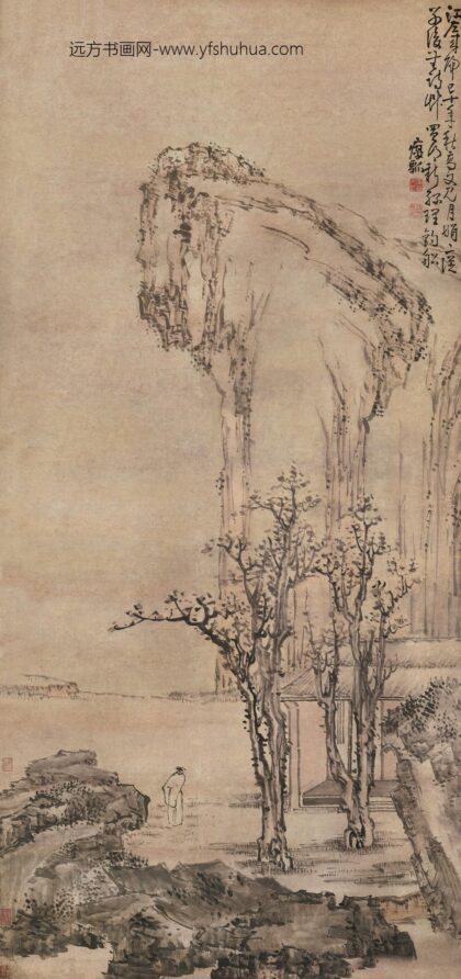 图片 黄慎 《山水图》轴 纸本设色 纵 222cm 横 103cm 1 1.jpg